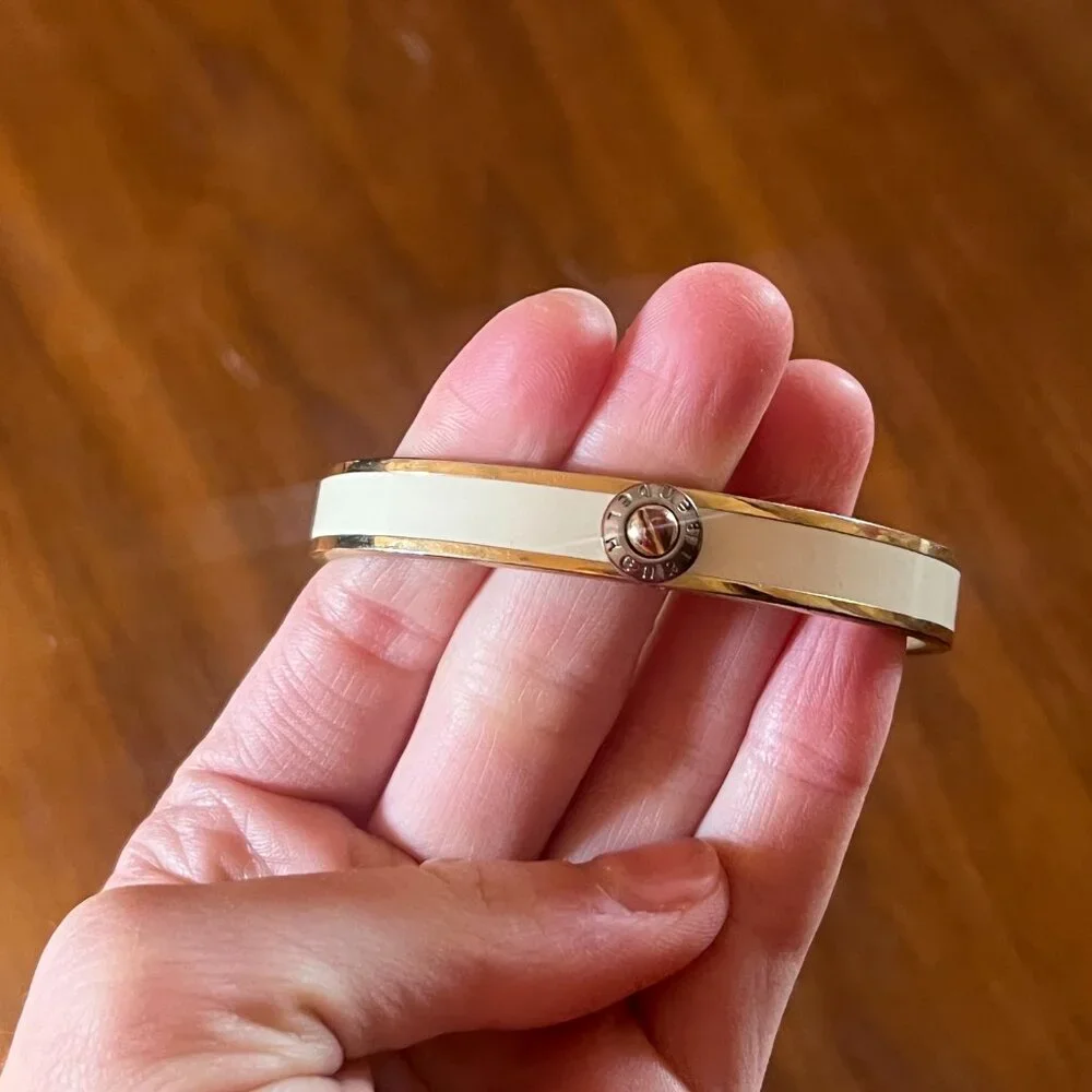 Henri Bendel gold tone/off white bracelet - Picture 3 of 3